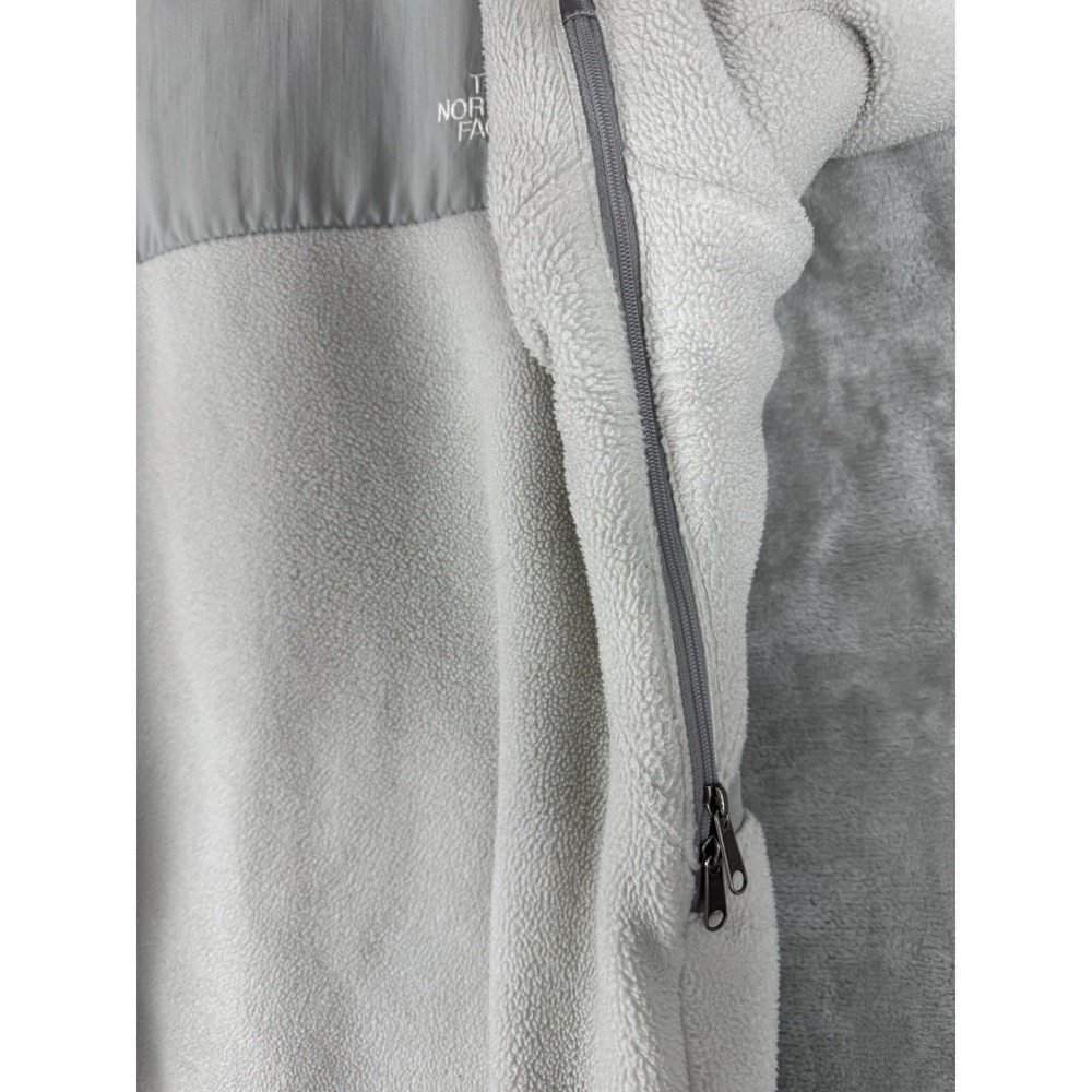 North Face Jacket Grey Denali Fleece Full Zip‎ Womens Small Tech Pocket Hiking - Picture 8 of 16
